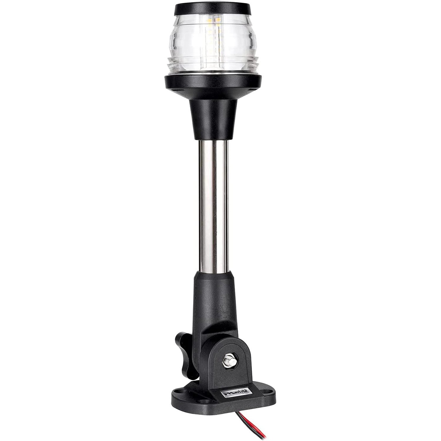 HANSE MARINE 3-NM LED Fold Down Boat Stern Light All Round 360 Degree Boat Anchor Light 12-24V